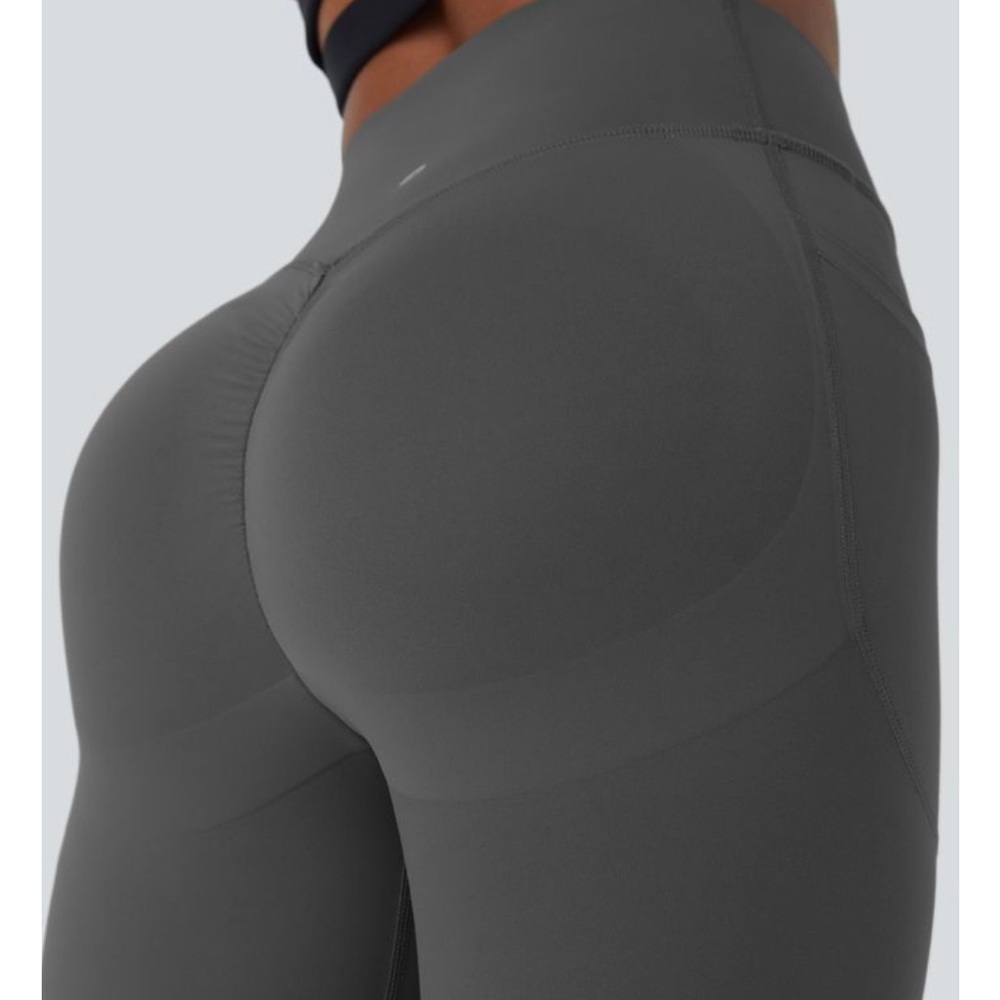 HALARA High-Waist scrunch booty UltraSculpt Performance Leggings Charcoal Gray L - Picture 3 of 6